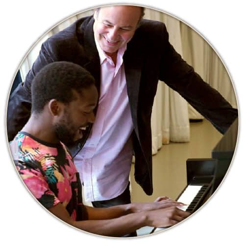 philosophy-img Steve Lipman with piano student