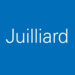 The logo for Juilliard. It has a blue background with Juilliard written in white.